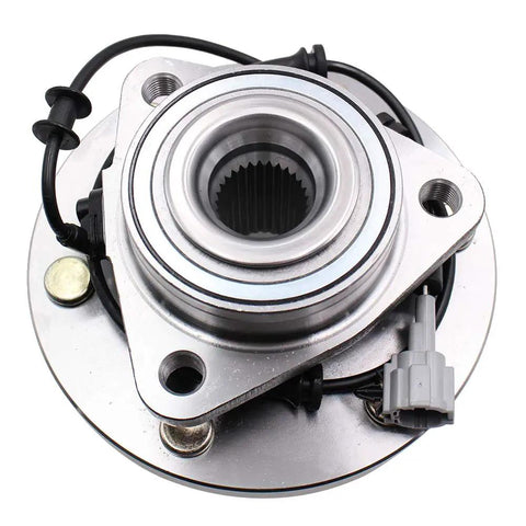 Front Wheel Hub Bearing Assembly With ABS Plug And Play Direct Fit For 2004-2007 Infiniti QX56, 2005-2007 Nissan Armada