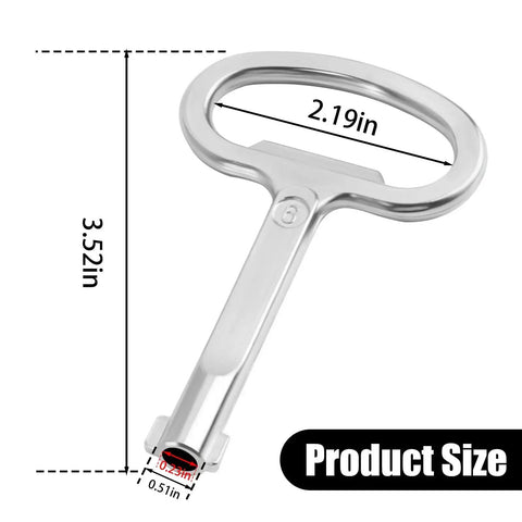 6mm Hole Enclosure Key For Switchgear Cabinets Control Cabinets Network Cabinets GGD Cabinets AE Boxes, zinc alloy, chrome finish