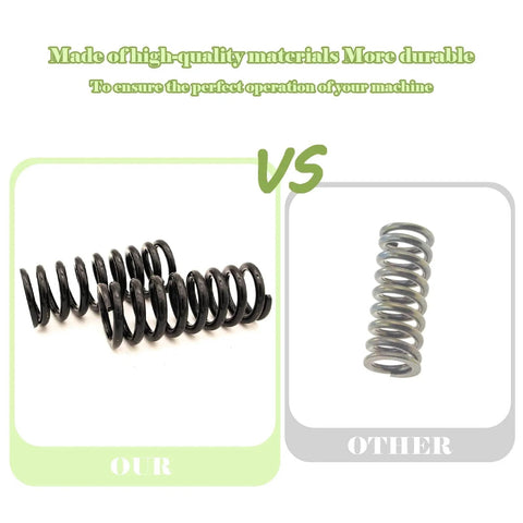 Comparison of two door hinge springs for Chevy S10 Pickup and Blazer S10, showcasing material durability and construction.