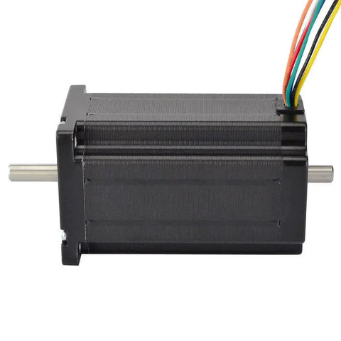 Beefy Torque Nema 24 Stepper Motor For CNC Mills Lathes And Routers With Unipolar And Bipolar 8 Wire Drive 3A Current 8mm Dual Shaft