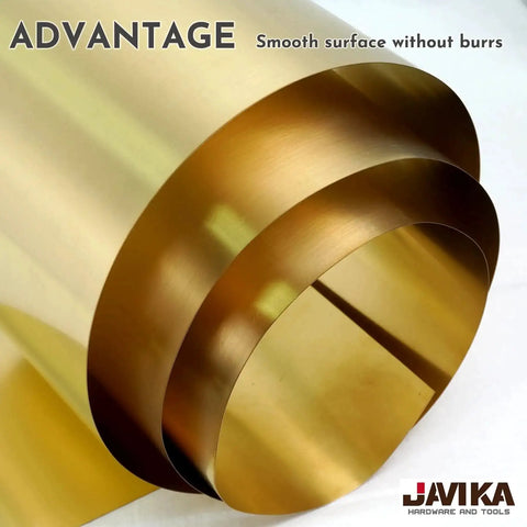 0.004 Inch Brass Shim Stock Roll 6 Inch Wide By 100 Inch Long Half Hard Cold Rolled CDA 260 for crafts and electrical work