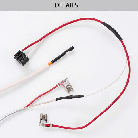 Water heater pilot assembly thermopile for natural gas with red and white leads and terminal connectors