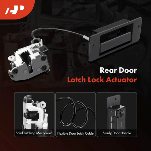 Tail Back Left Door Latch Lock Actuator For Ford Excursion 2000 2001 2002 2003 2004 2005 SUV With Handle Cable Latch
