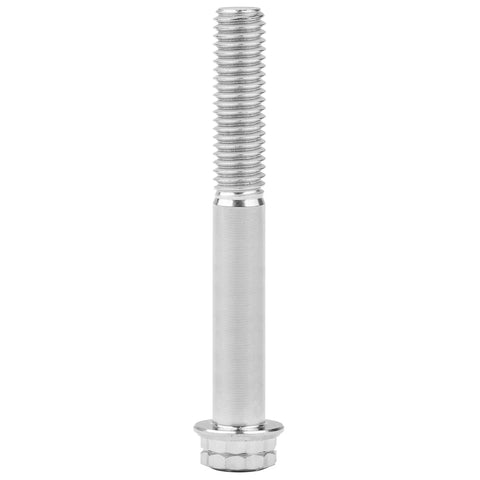 Titanium Flange Bolt M8 X 80mm 12 Point Head Grade 5 6Al4V Titanium Alloy for bikes and motorcycles, side view showing thread and head