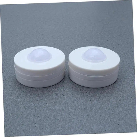 Six Pack LED Cabinet Lights Set With Dimmable Warm White Under Cabinet Lighting For Cupboards Kitchen And Office Use; two round lights