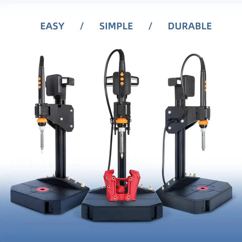 Heat Set Insert Tool With 90W Soldering Iron And M2 To M8 Tips And 30 Inserts in various angles