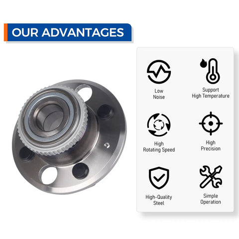 Rear Wheel Bearing And Hub Assembly 513105 For Acura Integra 1990-2001, Honda Civic 1992-2000, Civic Del Sol 1995-1997 with specifications