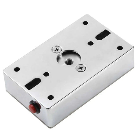 Emergency Smokeproof Electromagnetic Door Holder American Type Flush Wall Mount, silver finish, flush-mounted device