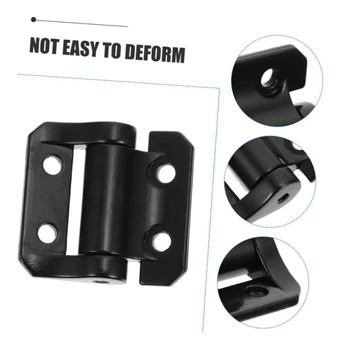 Heavy Duty Cabinet Door Hinge With Damping Mechanism, black zinc alloy construction, shown from multiple angles, ULTECHNOVO.