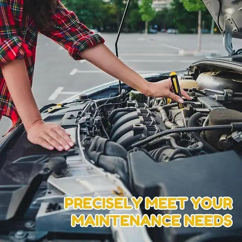 Person using 4 Piece Automotive Pick And Hook Tools Set for Cars with Oil Seal Removal Hooks in car engine bay