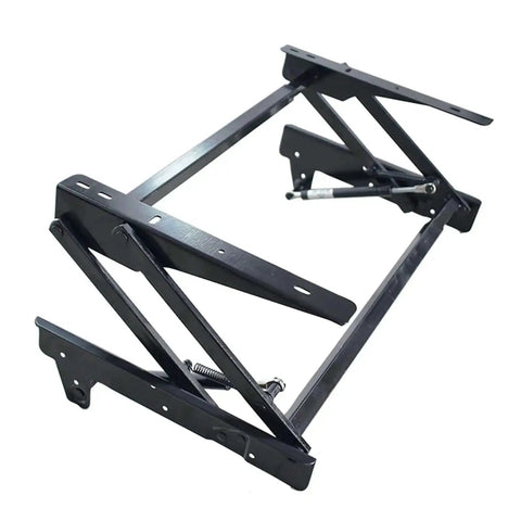 Black steel Lift Top Coffee Table Mechanism With Hinge Spring And Pneumatic Assist, Width Adjustable From 18.3 To 32 Inches, DIY Hardware