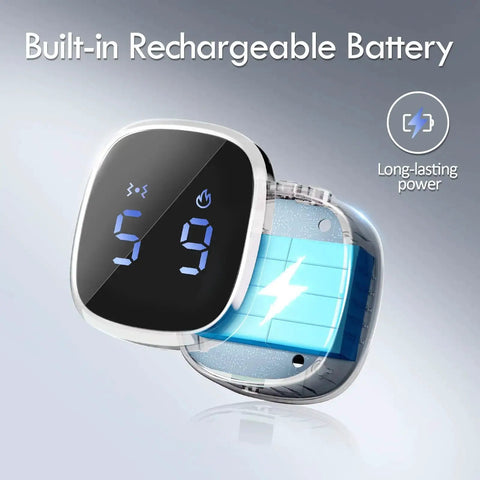 Cordless Heating Pad With Massager For Lower Back Pain Relief built-in rechargeable battery with digital display