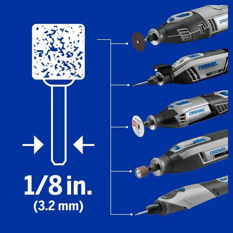 Versatile 11 Piece Carving And Engraving Micro Accessory Kit for Dremel rotary tools with tool display and 1/8 inch bits