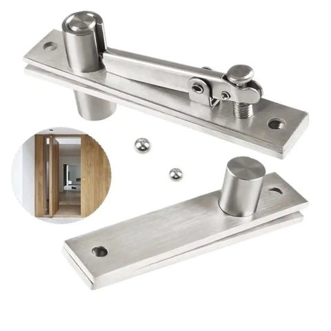 360 Degree Rotation Heavy Duty Pivot Hinge In Stainless Steel For Lowkey Hidden Doors And Secret Bookshelves hardware