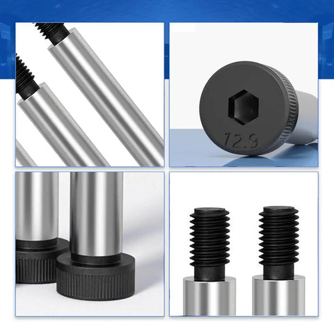 Heavy Duty M6 Shoulder Screws Alloy Steel Grade 12.9 Shoulder Bolts Round Head Bearing Bolt Built To Last Inner Hex Positioning
