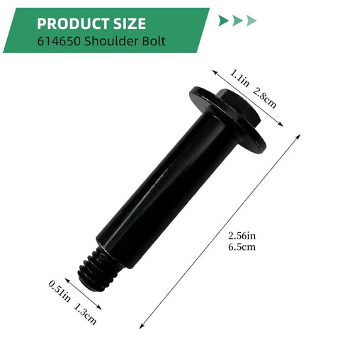 2 Pack Beefy Shoulder Bolts 614650 For Toro Lawn Mowers And Snow Sweepers Replacement Hardware Durable Heavy Duty Fit
