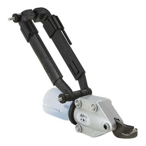 TSHD Turboshear Heavy Duty Metal Cutting Attachment For Drills with Replaceable Blades, 18 Gauge Capacity, shown side view