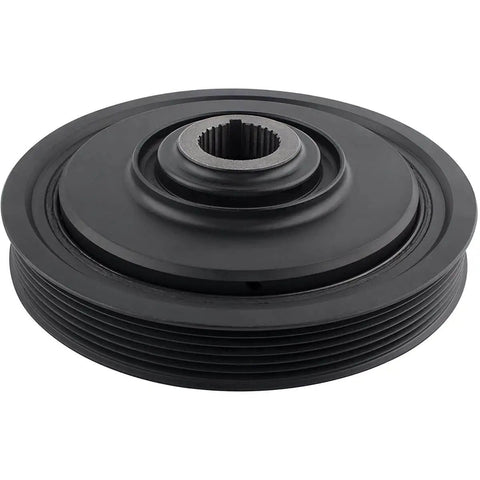 Harmonic Balancer Belt Drive Pulley Replacement For Acura MDX TL RL Honda Accord Odyssey Pilot V6 Engines 3.0L 3.2L 3.5L 3.7L Fits 2005 To 2010 Models
