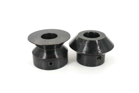 90 Degree Bead Roller Dies Set For Sheet Metal Hem Formation, 6.35mm (1/4 Inch) Angle Die With Black Oxide Coating