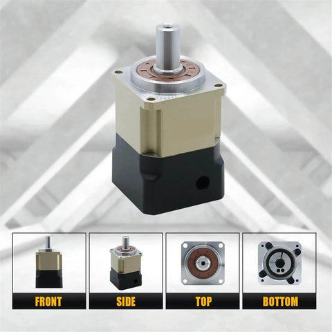 6 Arcmin Helical Planetary Gearbox Reducer for 8mm Stepper Motor and 14mm 60ST Motors, 4 to 1 Reduction, high torque