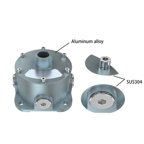 Explosion Proof Junction Box With Five Openings And Three Quarter Inch Hubs UL844 Certified Water Resistant Copper Aluminum Alloy