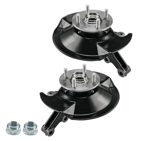 Direct Fit Front Steering Knuckle And Wheel Bearing Hub Assembly Replacement For Honda Civic 2001-2002 2 Pack
