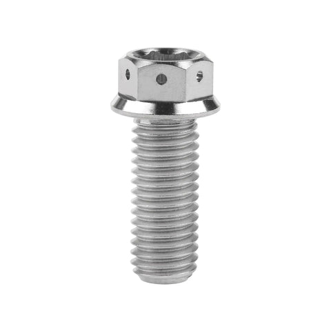 Heavy Duty Titanium Flange Hex Head Bolts M8x25mm Pack Of 4 For Automotive Motorbike And Machinery 6AL4V Grade 5 Titanium Alloy