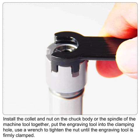 Hand tightening ER11 6mm Spring Collet Chuck Set High Precision 0.015mm For CNC Engraving Machine Lathe Milling Tools 2 Pieces