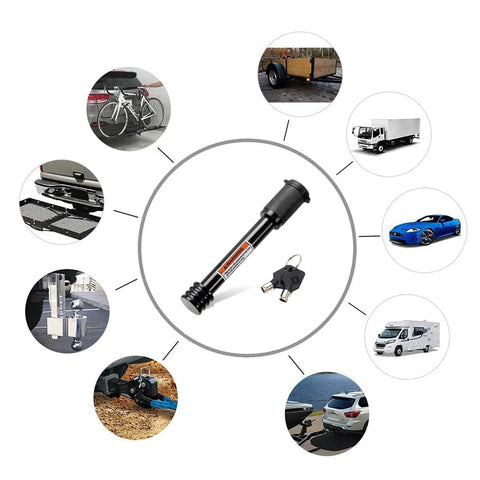 Heavy Duty Trailer Hitch Lock 5/8 Inch Pin, 4 Inch Extra Long Receiver Pin For Class III And IV Hitches, Perfect For Truckin Trailers Boats Bike Racks Tow Ropes And Accessories, Easy Locking Pin For Safe Secure Haulin