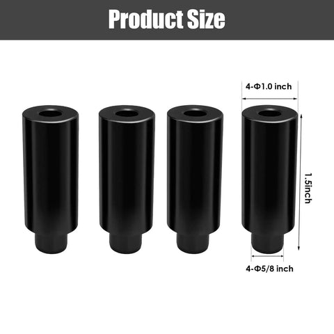Built Tough Fixture Pin 5/8 Inch By 1 Inch Press Fit For Welding Tables Cryogenically Treated Carbon Steel Black Zinc Plated Rust Resistant