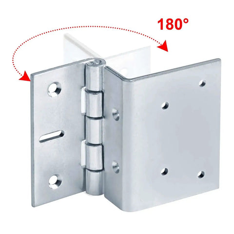 4 Inch Offset Door Hinges Built Tough Five Knuckle Partial Wrap Chest Hinge For 1 Inch Thick Doors 4 Mm Thick Electro Galvanized