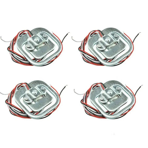50Kg Body Weight Sensor Load Cell Half Bridge for DIY Scales, metal and wire components shown, resistance strain gauge design.