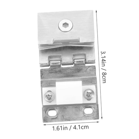 Heavy Duty Glass Door Hinge For Cabinets And Display Units With Screws, Clamp Style Glass Hinge With High Load Bearing