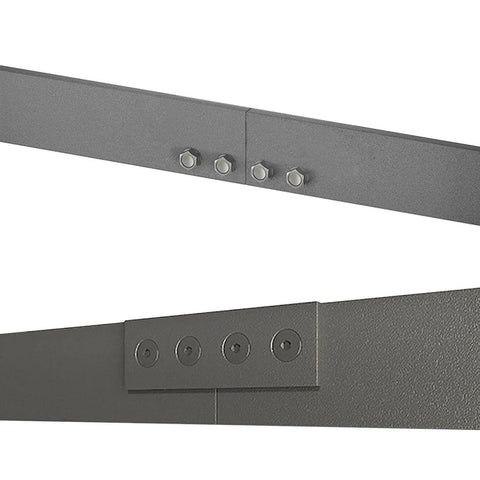 80Mm Barn Door Track Connector And Splice Plate for Sliding Doors, rugged carbon steel, black coating, heavy duty hardware