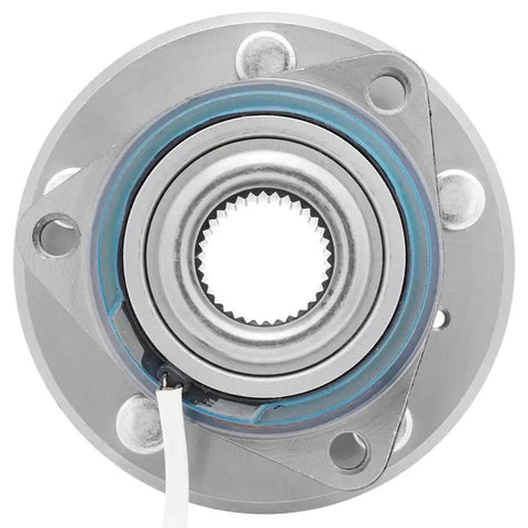 Front view of 1-Pack Front Wheel Hub Bearing Assembly for 4-Wheel ABS Models - Fits Buick Cadillac Chevrolet Oldsmobile Pontiac Saturn