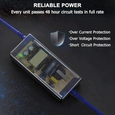 12V 5A Power Supply For Linear Actuator And Motor Controller Compatible With Lift Chair And Electric Sofa Plug And Play Home Wall Adapter From UYGALAXY with safety features