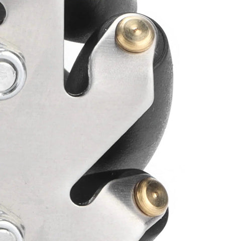 Close-up of 4Pcs 48mm Steel Mecanum Wheels Set For Robot Car Omnidirectional Maneuvering With 8 Rollers, showing durable construction.