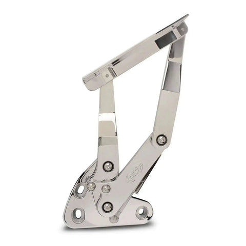 Billet Hood Hinges Set For 1967-1972 Chevy Truck Bright Polished Finish Pair Of Hinges For Easy Hood Alignment And Classic Look