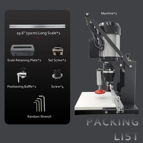 Packing list with Versatile All In One Hinge Drilling And Boring Machine For Cabinets And Furniture From WYDDDARY