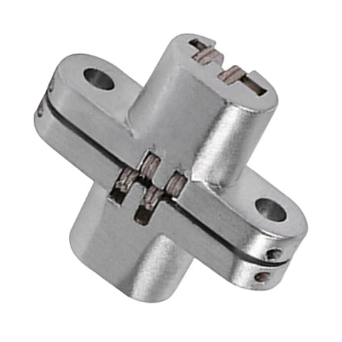 Cross Hinge 180 Degree Invisible Folding Door Hinge For Cabinets And Sliding Doors Zinc Alloy Heavy Duty 10kg Capacity Rustproof