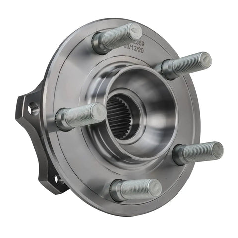 Front view of 4 Piece Front And Rear Wheel Bearing Hub Assembly Set For Dodge Challenger Charger And Chrysler 300 2012 2013 2014 RWD 5 Bolt Hubs Kit Includes Two Front And Two Rear Hubs