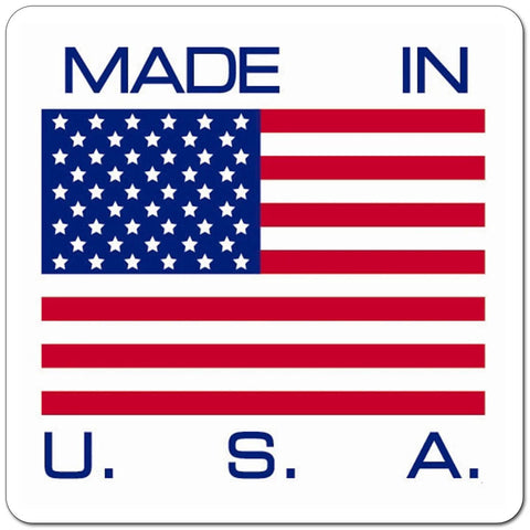 Home product badge: Made in USA with American flag on white background.
