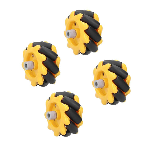 Mecanum Wheel Set 48mm For Smart Robot Car Rubber Coated Directional Wheels For DIY Motors Four Wheel Drive Left Right Translation