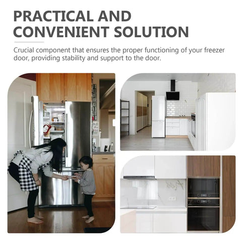Refrigerator door with Professional Refrigerator Door Hinges For Freezers Stainless Steel Adjustable 2.95x1.5x0.98 Inch.
