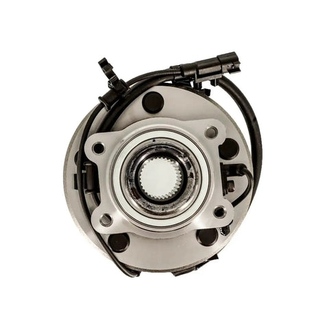 Top view of Dodge Journey Front Hub Bearing Assembly 2009 To 2020 5 Lug With ABS Sensor 512478, showing pre-sealed unit and wiring