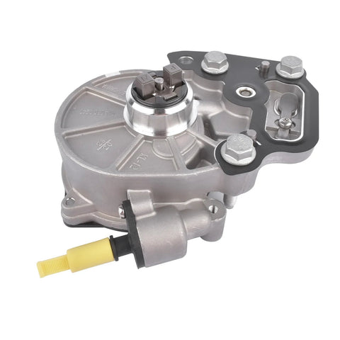 GELUOXI vacuum pump replacement, silver metal automotive part with black gasket and yellow connector