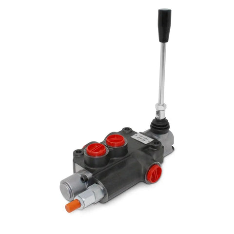 Open Center Monoblock Hydraulic Directional Control Valve With One Spool, 21 GPM, 3625 PSI Max, SAE Ports, front view.