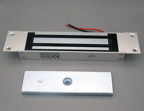Flush Mount Magnetic Lock 350Lb 180Kg Beefy Holding Power for Access Control on a Single Door 12V Electromagnetic Lock Fail Safe Built In Surge Suppressor Steel Alloy