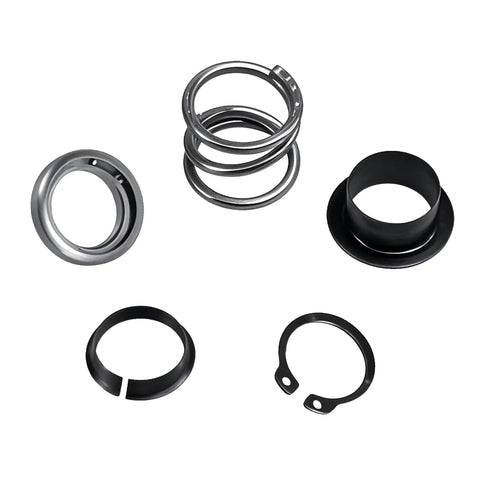 Steering Column Upper Bearing Kit For Ford Lincoln Tilting And Non Tilt Columns, includes components, black and metal rings.