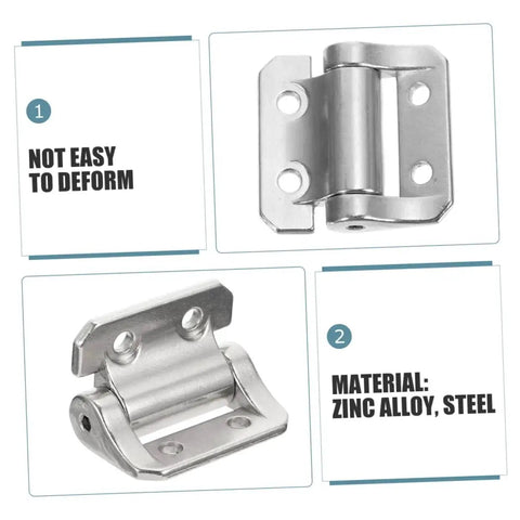 Corner Cabinet Hinge Replacement For Kitchen Cabinets With Silent Closing Mechanism, zinc alloy and steel build, two views